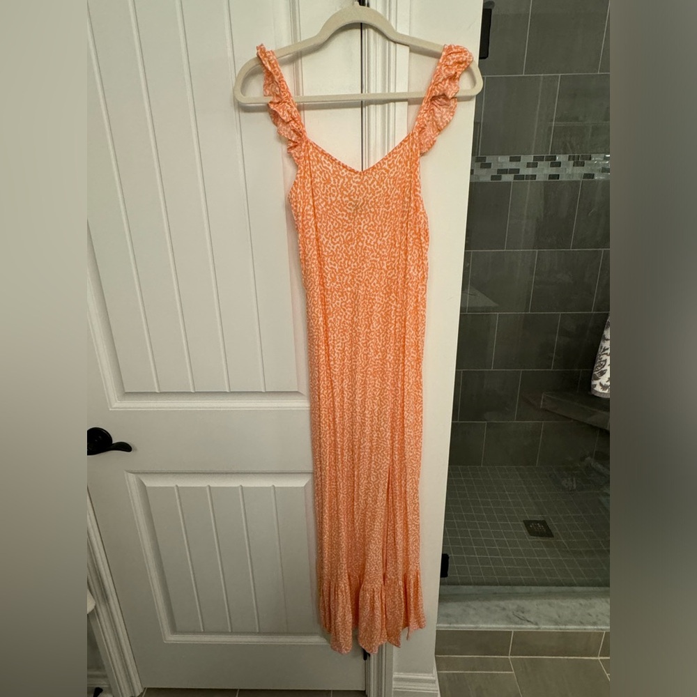 Express floral maxi dress with Slit size small